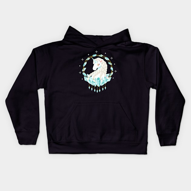 ice corn elegant illustration Kids Hoodie by Mako Design 